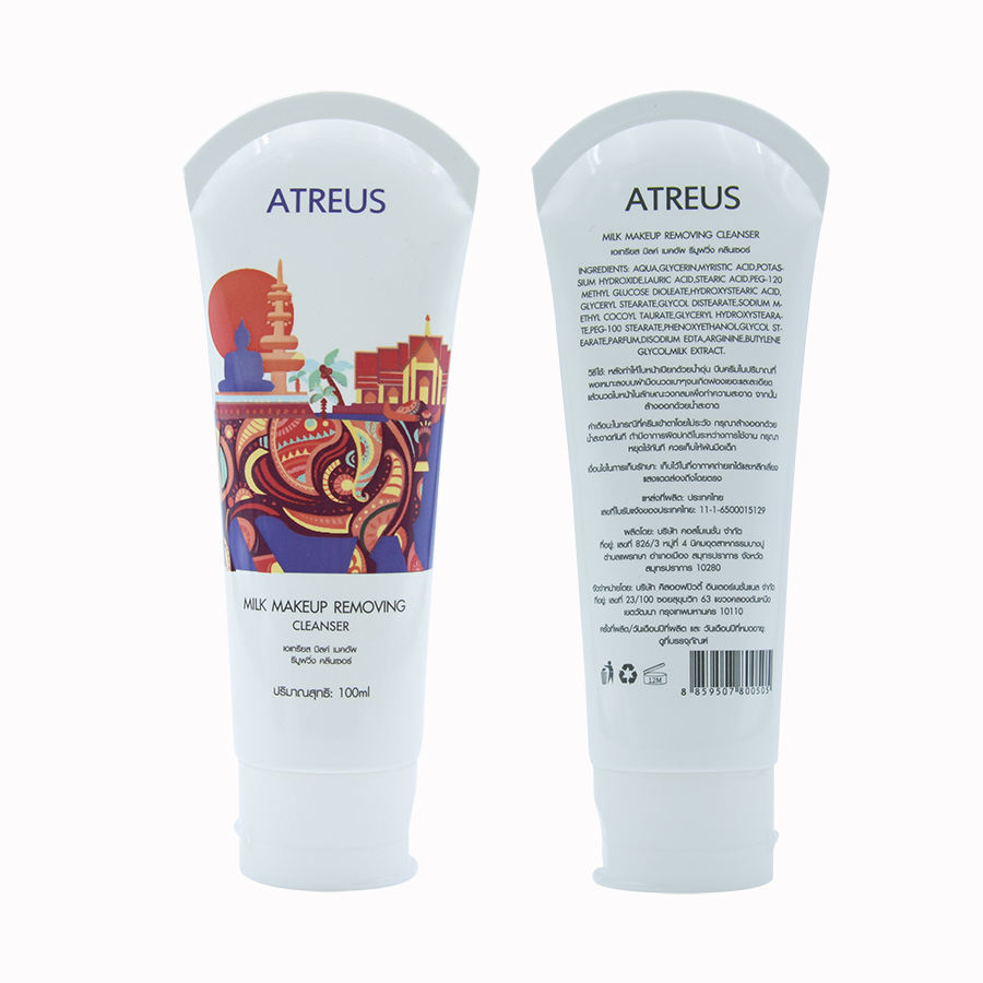 Tube vide personnalisé pour crème solaire et shampoing, Tube en plastique PE de 60 à 150 Ml pour nettoyant pour le visage, capuchon rabattable