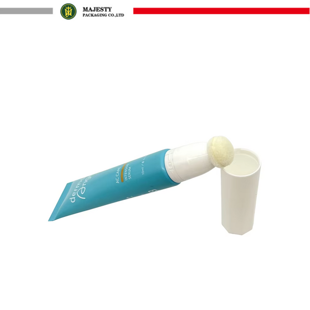Tube rond vide pour fard à joues liquide, Tube PE à presser doux avec brosse pour le maquillage, offre spéciale