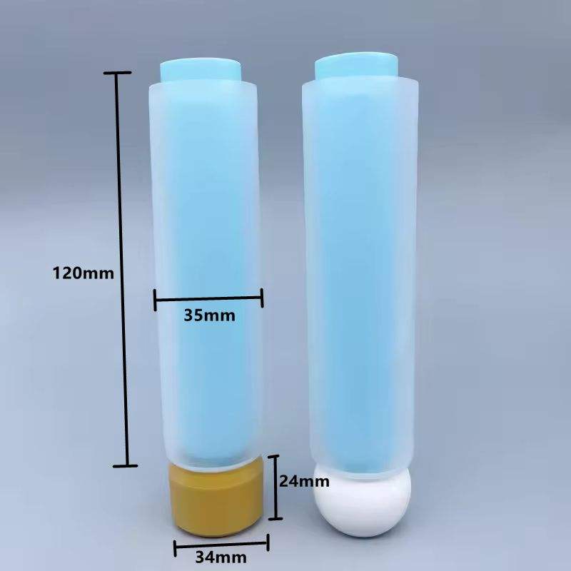 Récipient en plastique souple à Double chambre pour Lotion et crème pour les yeux, Double Tube de 50 à 100ml, avec sérigraphie, pour usage cosmétique