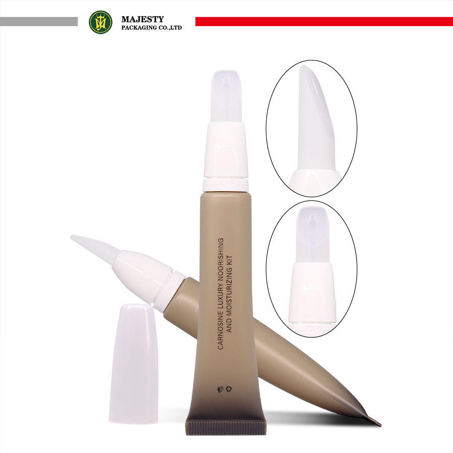 Brillant à lèvres avec Logo personnalisé et crème de soin des yeux, conteneur d'emballage, brillant à lèvres hydratant avec matière plastique pour cosmétiques