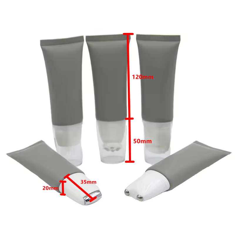 Tube applicateur multifonction en alliage de Zinc, prix d'usine, Tube applicateur de crème pour les yeux, Massage, emballage de cosmétiques, Tubes en plastique