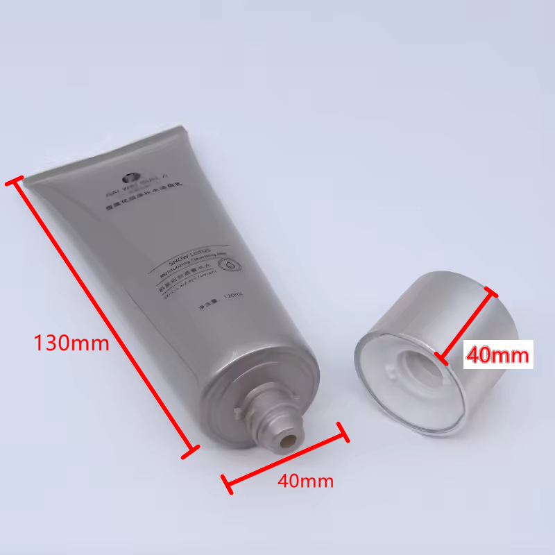 Tube PP à presser doux OEM 120ml, prix d'usine directement adapté au nettoyant pour le visage ou à la crème solaire pour lave-visage à usage cosmétique