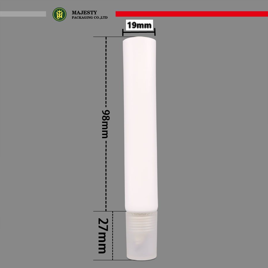 Tube applicateur en alliage de Zinc à pression douce personnalisé, Tube cosmétique en plastique pour crème pour les yeux et protection solaire, 10ml, 15ml, 20ml