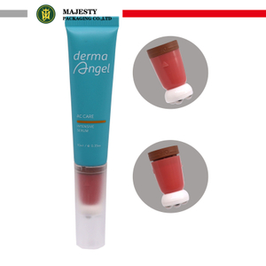 Tube cosmétique vide personnalisé d'applicateur de boule de 4 rouleaux avec la tête d'interrupteur marche/arrêt pour le Tube cosmétique de Massage de crème pour les yeux