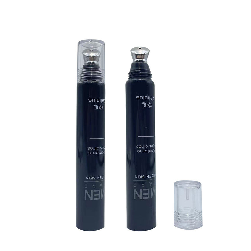 Tube cosmétique vide de Massage des yeux, avec applicateur à pointe métallique en alliage de Zinc, pour protection solaire, nettoyant, shampoing, crème pour les lèvres, sérum pour les yeux