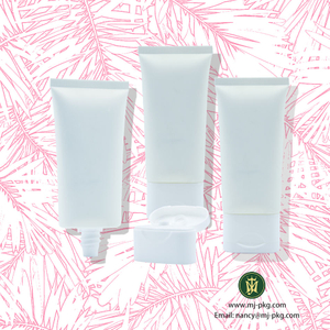 Tube en plastique blanc souple personnalisé pour cosmétiques, vide, couvercle rabattable pour crème pour les yeux, shampoing, crème pour les mains, protection solaire, 60ml, 100ml, 120ml