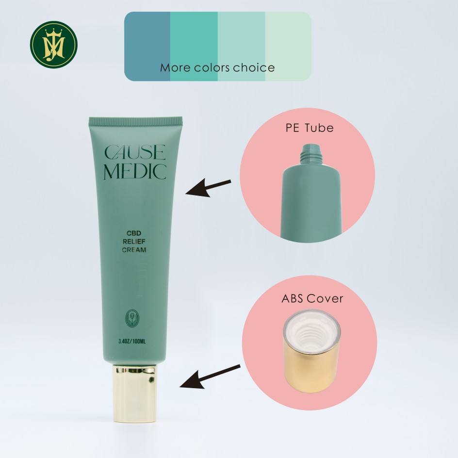 Tube cosmétique de crème pour les mains personnalisé, émulsion de soins de la peau du visage, Tubes en plastique vides, Tubes d'emballage, vente en gros