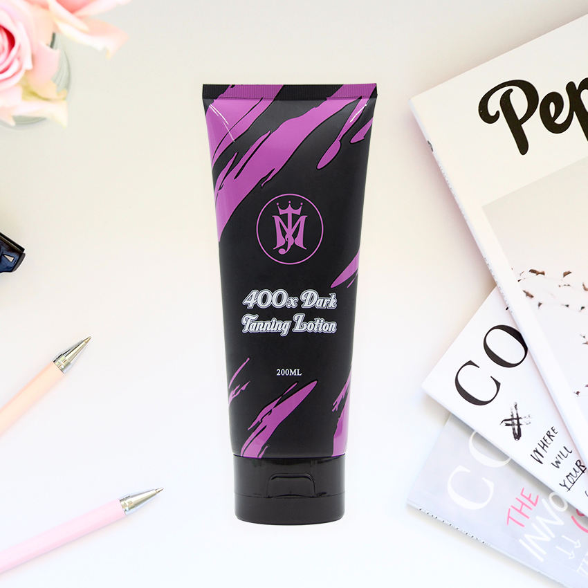 Tube d'emballage de Lotion PE noir mat personnalisé de 150 Ml, Tubes à presser vides en plastique pour protection solaire pour le visage, shampoing et masque, cosmétiques