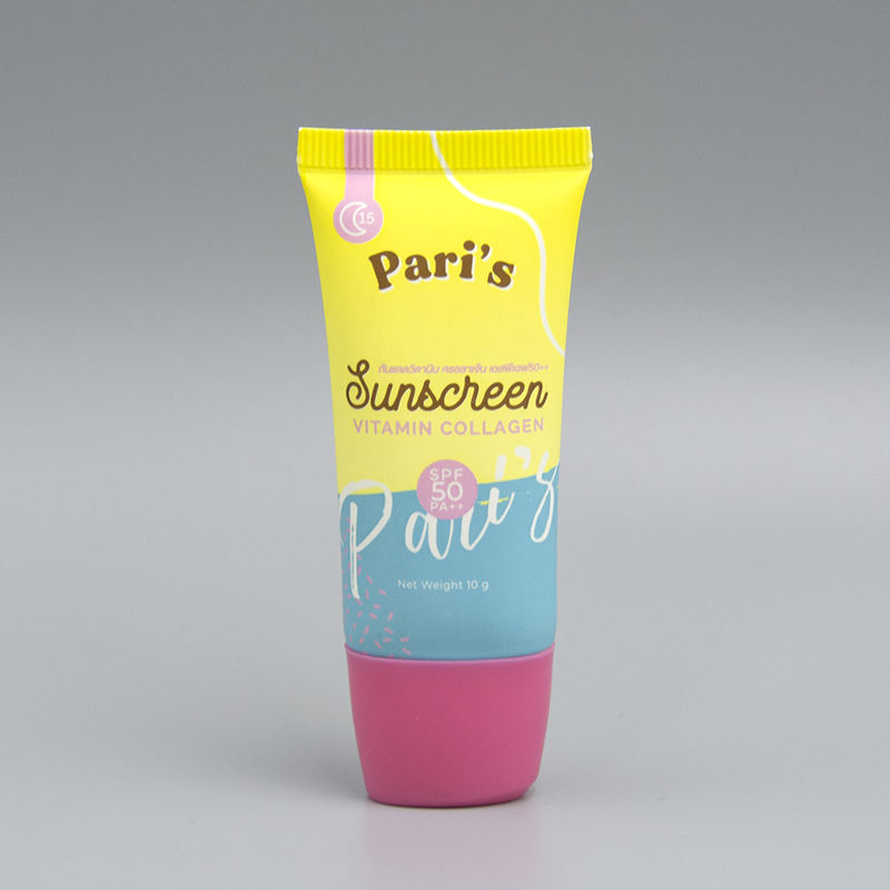 Tube cosmétique en plastique vide de 3 ml, Mini compression avec Logo personnalisé, pour protection solaire du visage et soins du visage, Tube de fond de teint pour les mains