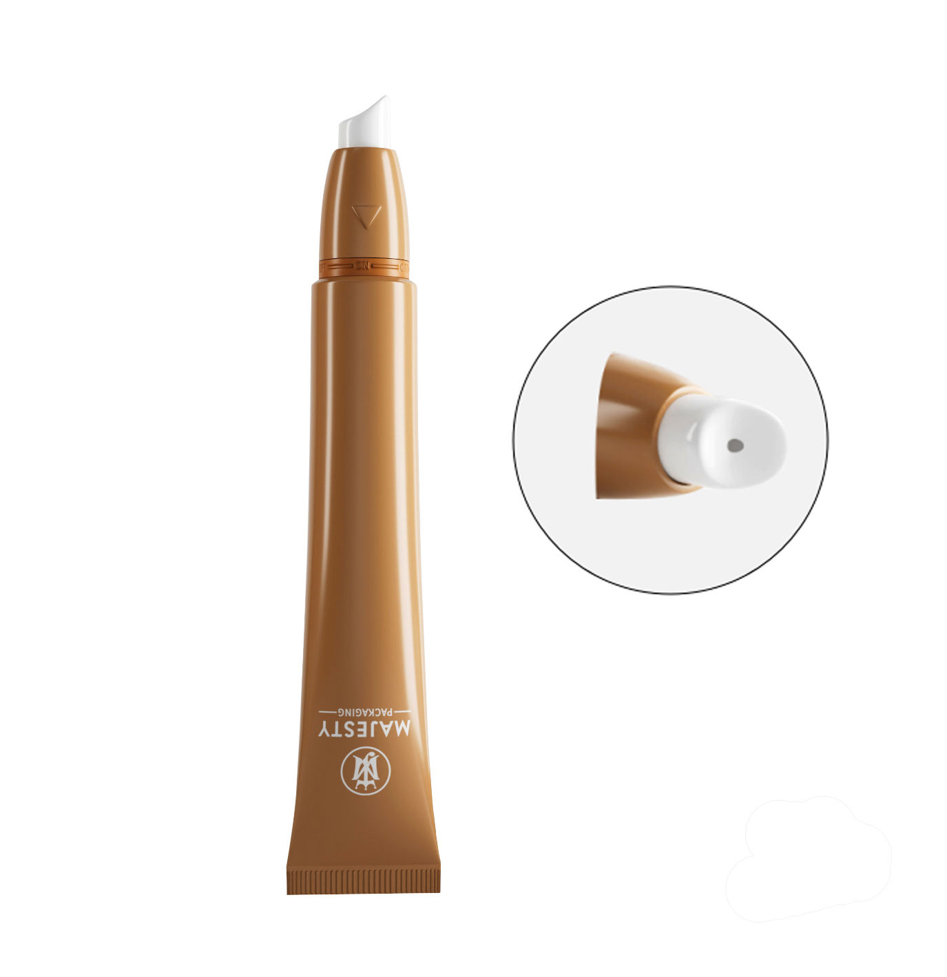 Tube de fard à joues liquide vide en plastique souple personnalisé, boule à rouleau, applicateur de Massage, brosse, vernis à ongles, emballage d'huile, Tube de soin des lèvres