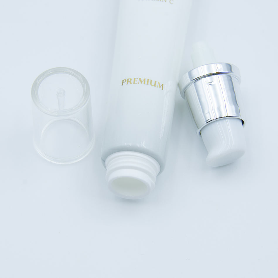 Pompe à lotion sans air personnalisée, Tubes souples, crème BB à extrémité ouverte, Gel pour les yeux avec cosmétiques pressés, protection solaire de couleur, vente en gros