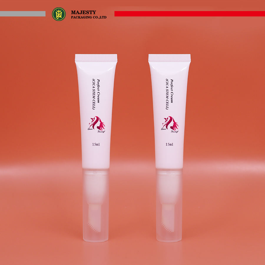 Mini Tubes d'emballage en plastique pour baume à lèvres, avec applicateur en Silicone, récipients vides pour baume à lèvres, Tube à presser de Massage, 5ml/10ml/15ml