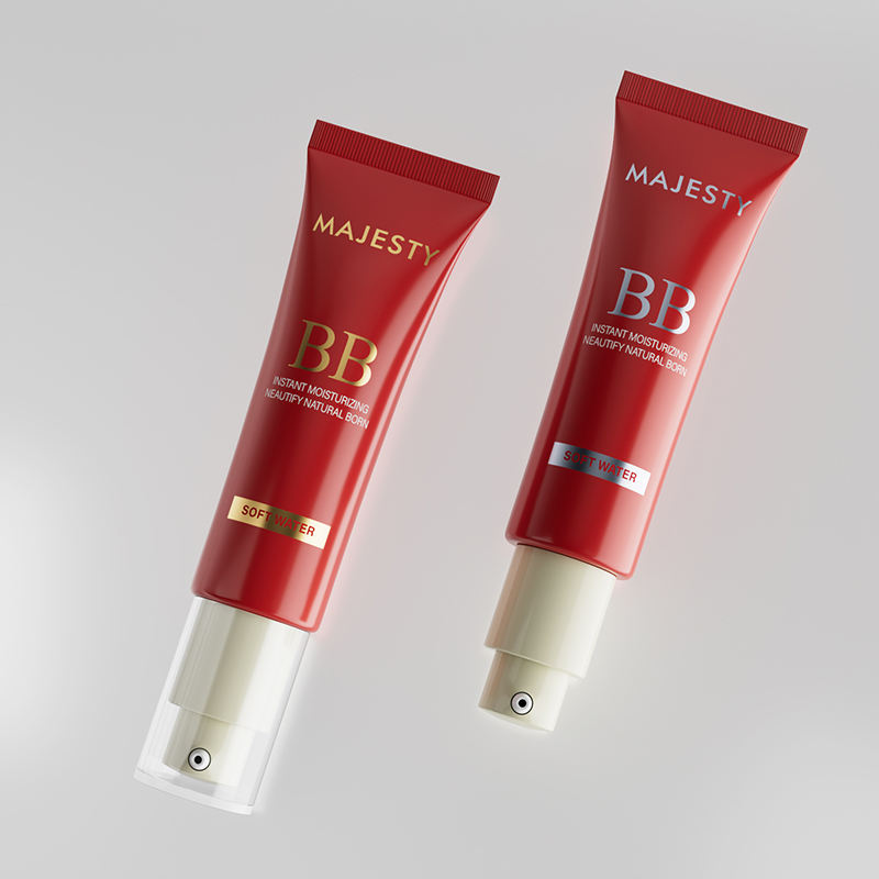Tube cosmétique d'emballage liquide de protection solaire BB de fond de teint vide personnalisé avec pompe sans air pour les soins de la peau et la crème pour les yeux