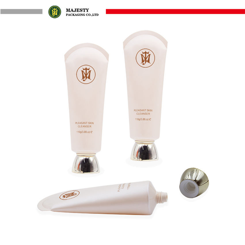 Lotion de crème de soin de la peau personnalisée, Tube en plastique à presser doux, nettoyant pour le visage, Tubes d'emballage de cosmétiques en plastique vides, vente en gros