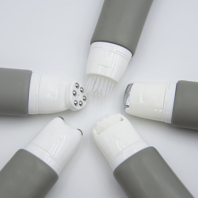 Tubes de crème cosmétique à fonction spéciale OEM, avec brosse en Silicone, boule à rouleau, lavage doux du visage et emballage de crème pour les yeux, Tube de MASSAGE