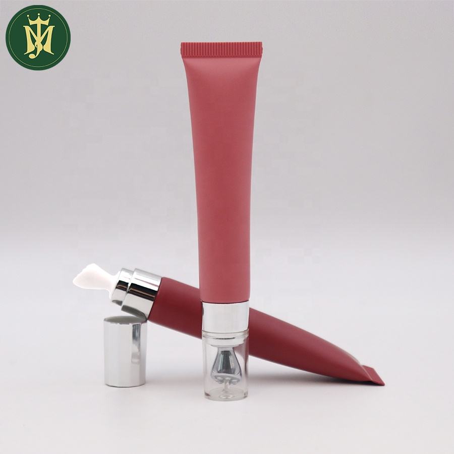 Tube de crème pour les yeux à presser cométique personnalisé, tête en céramique en alliage de Zinc, emballage de tuyau, 10ml, 15ml, 20ml