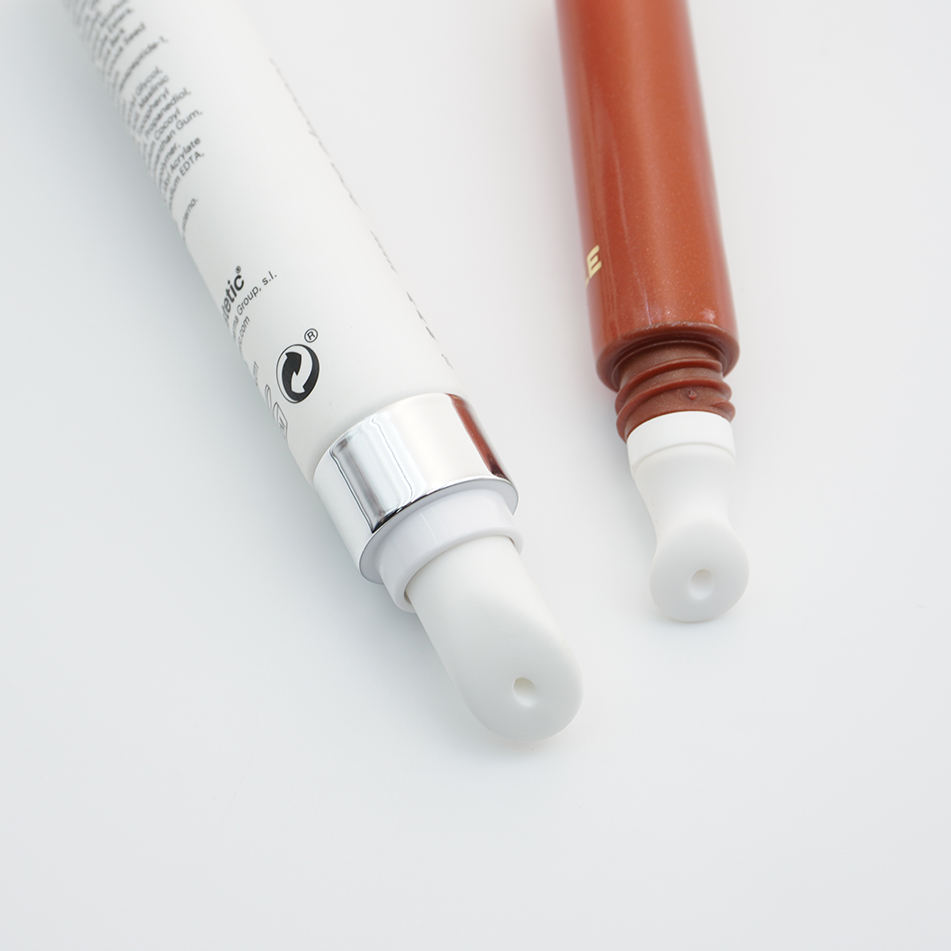 Tube en plastique à pression douce personnalisé, crème de sérum cosmétique pour les yeux, conteneurs d'emballage vides de 5ml 10ml 15ml, bouchon à vis, produit de Massage