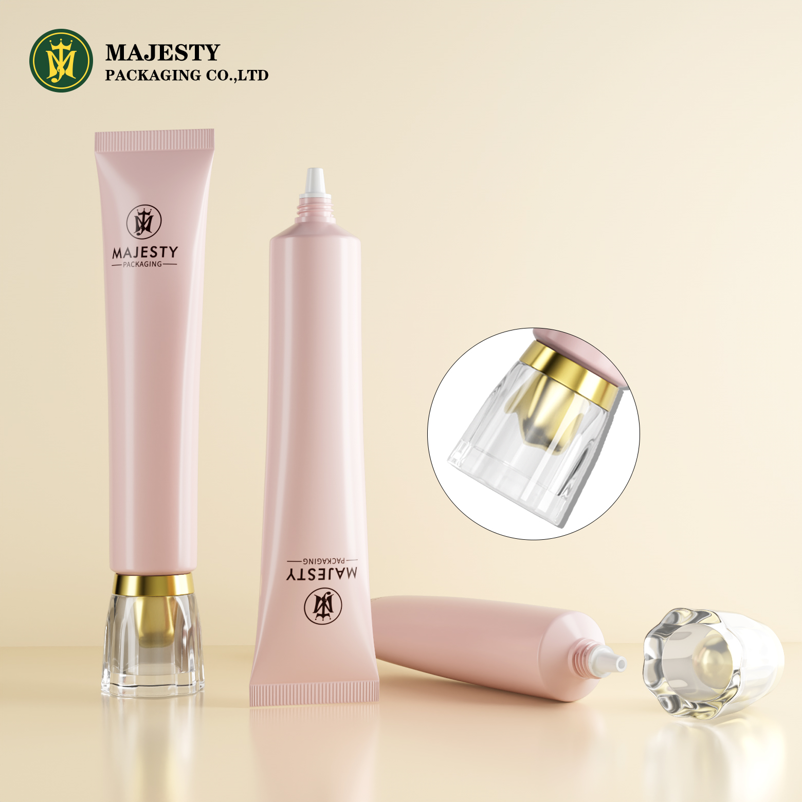 Emballage de crème BB vide personnalisée Acné enrichissant Emballage de soins de la peau de récipient en gel