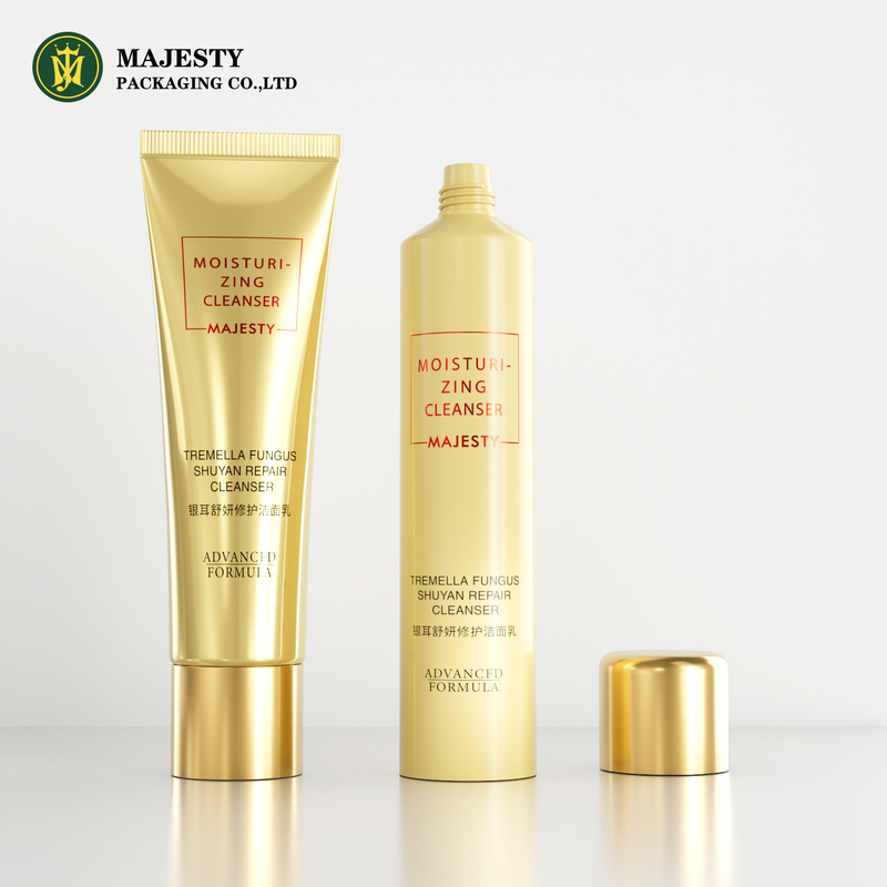 Plastique Cosmetic Face Nettoyer Face Wash Hand Crème Tube avec capuchon en acrylique