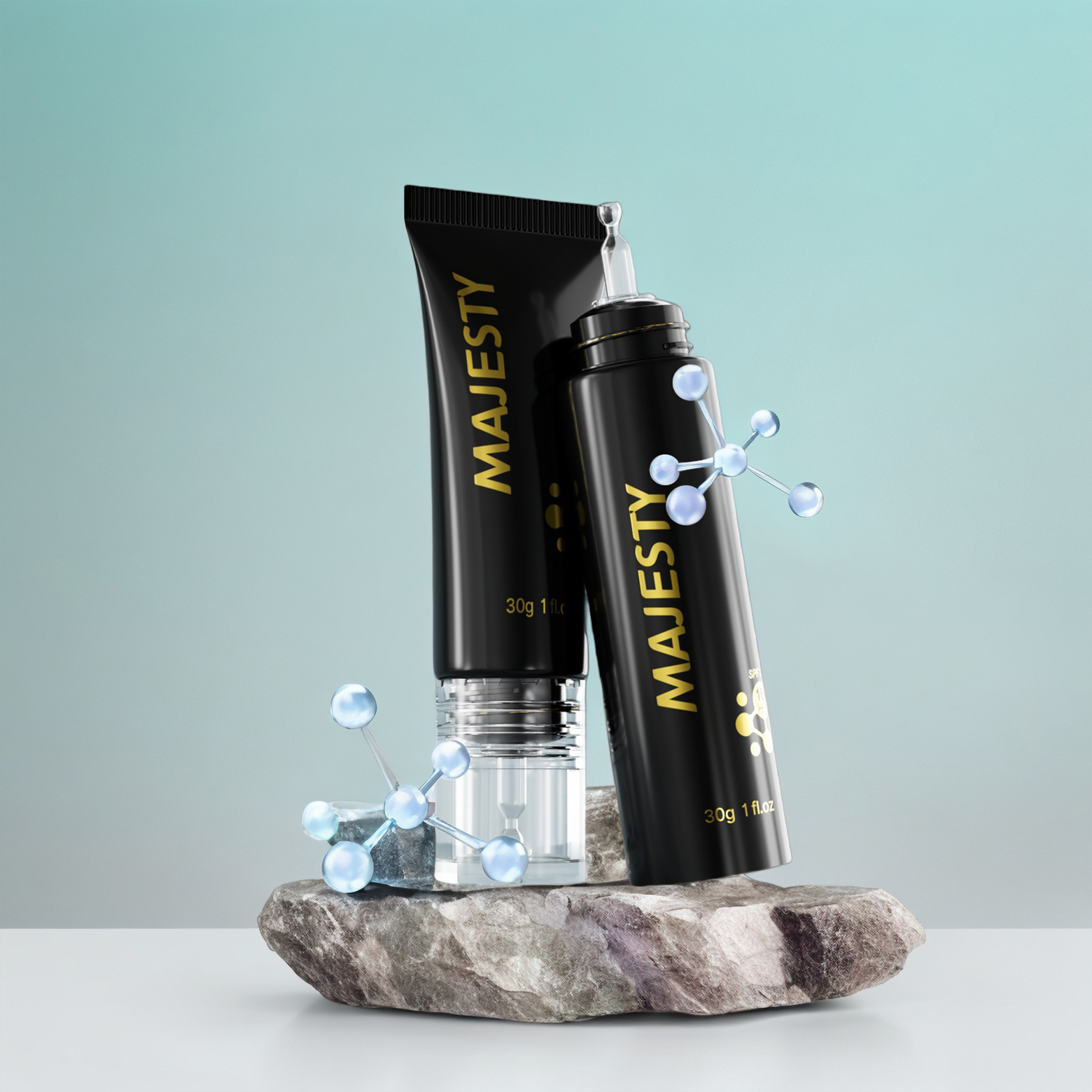 Emballage cosmétique en plastique ABP transparent pour la crème pour les yeux / tube de crème BB 