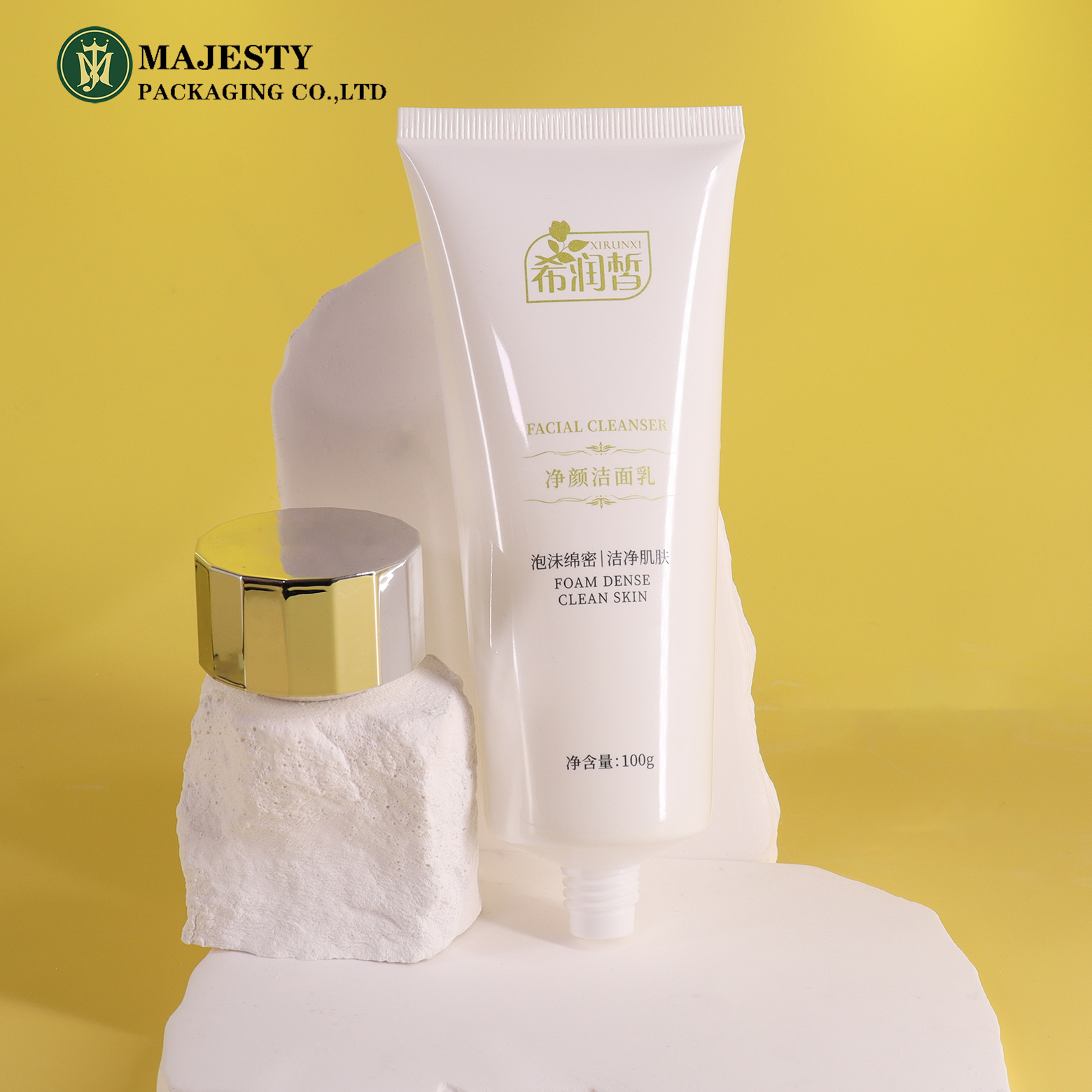 Tourne de lotion pour tube à tube doux en plastique personnalisé pour les soins de la peau