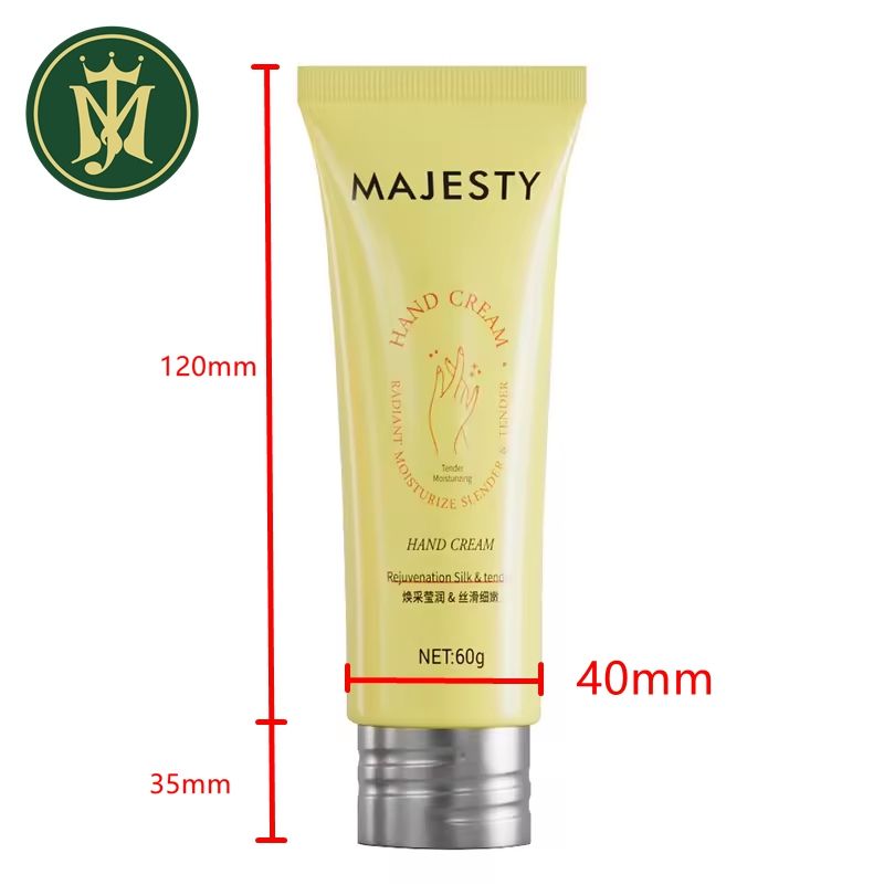 Crème de lotion pour le corps de crème pour les mains personnalisée OEM et ODM, tube vide en plastique souple PE de 40mm de diamètre 60 ~ 150ml 