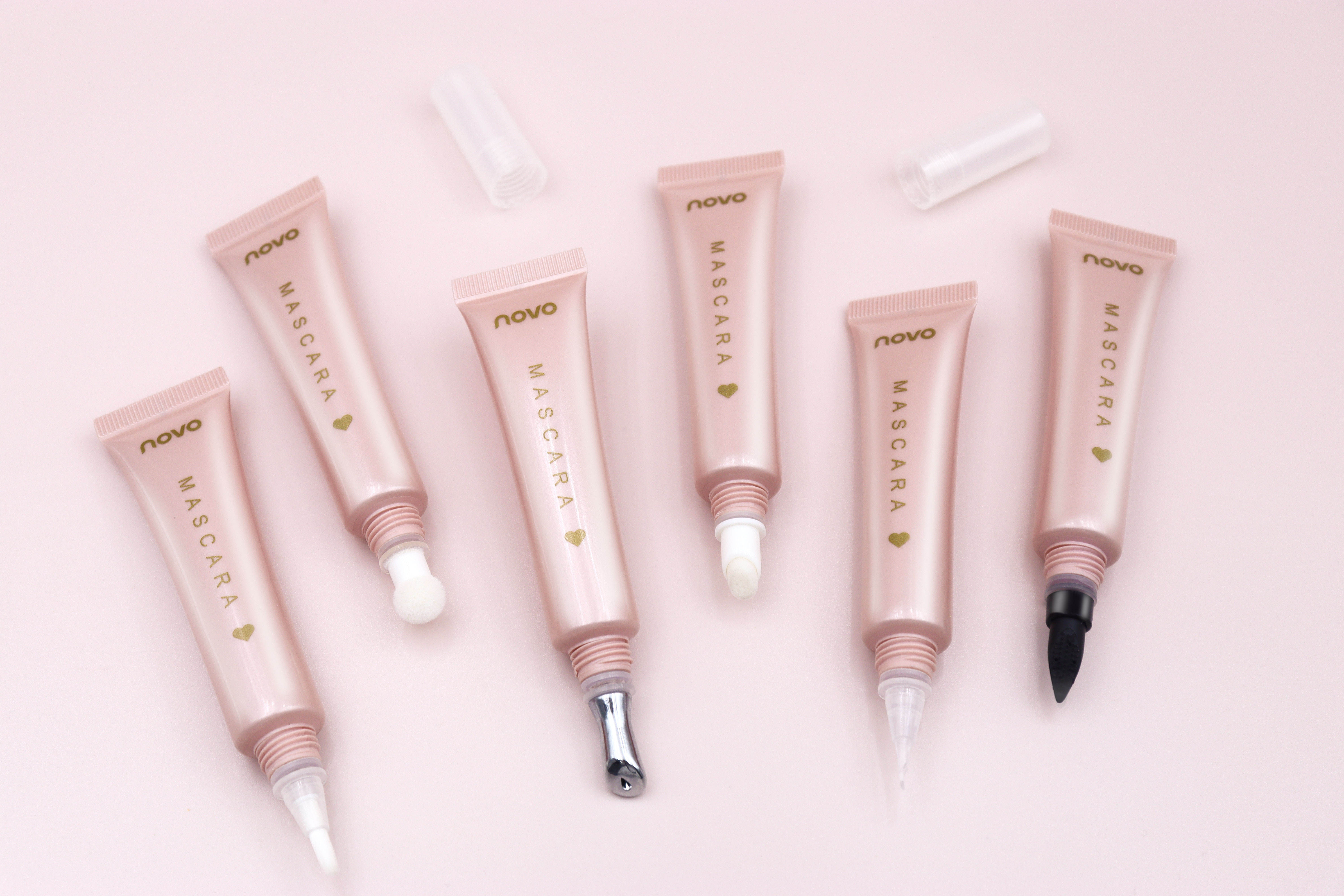 Tube multifonction 10-15ml, différentes têtes d'applicateur, Tube de brillant à lèvres cosmétique, Tube de crème pour les yeux, emballage plastique cosmétique