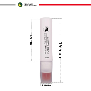 Emballage en Tube en plastique, emballage pour cosmétiques, soins de la peau, nettoyant pour le visage, masque facial, applicateur plat en Silicone, emballage en Tube pour soins de la peau