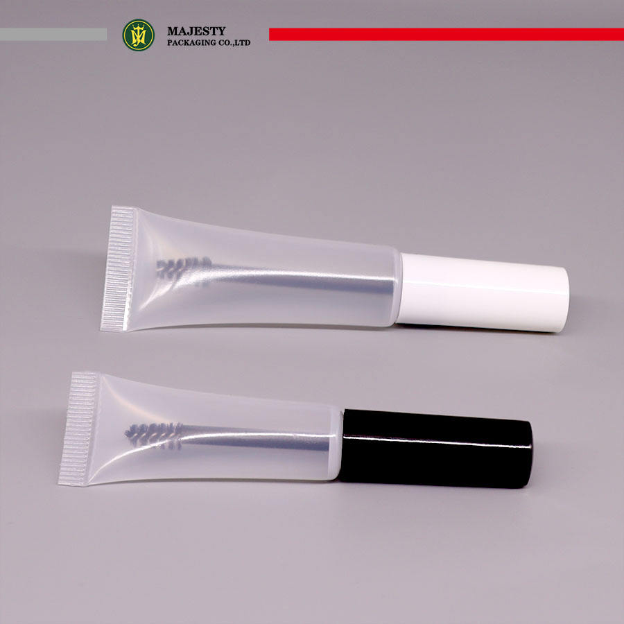 Tube de brosse à Mascara pour les yeux en matériau PE personnalisé de 16 à 19 mm de diamètre, capacité de 10 à 20 ml pour les cosmétiques tels que le rouge à lèvres et la crème