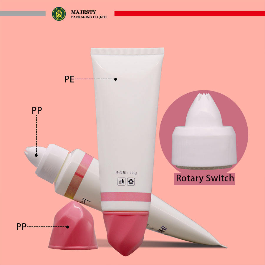 Tube en plastique 60-150ml, bouchon de fleur pour crème pour les mains, crème pour le visage et Lotion, emballage de Tube en plastique vide, emballage cosmétique