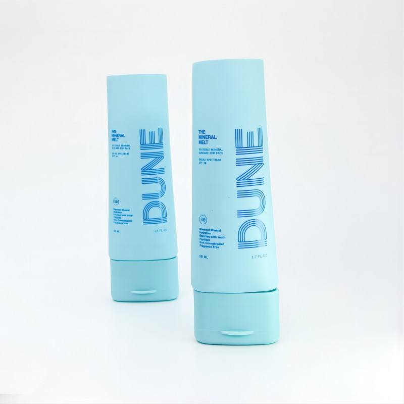 Capuchon ovale personnalisé en PE, Tube à pression souple, crème nettoyante pour le visage, protection solaire, Lotion pour le corps, cosmétiques