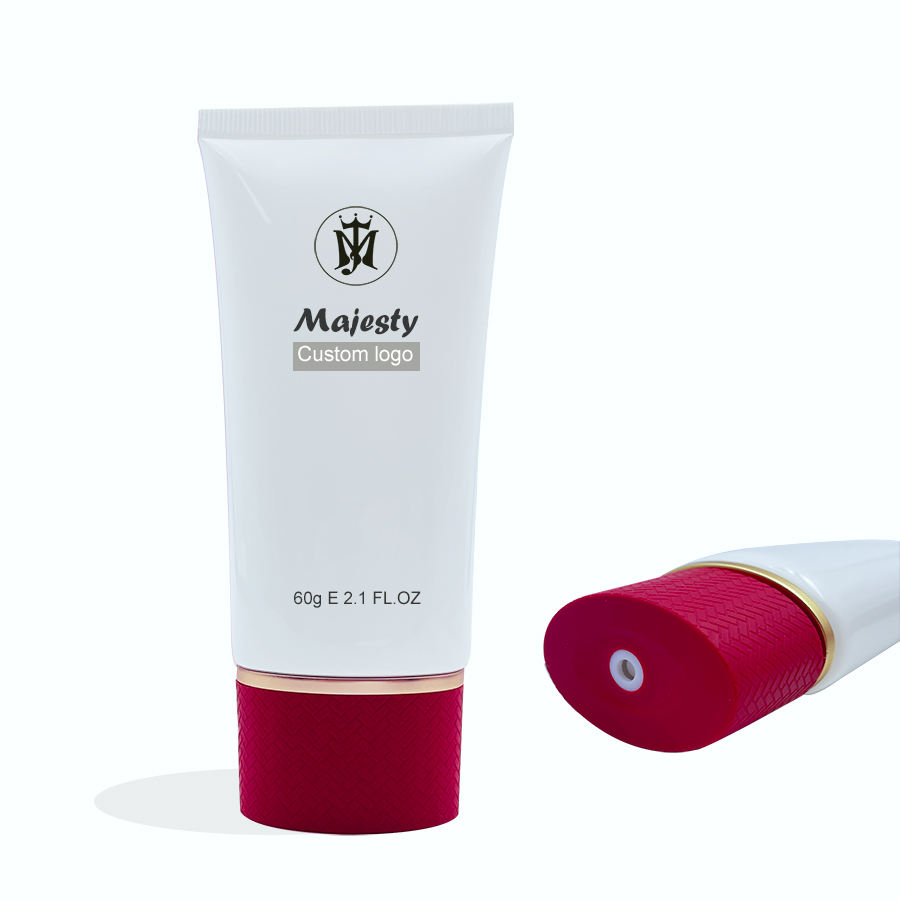 Bouchon à vis de distribution central Tube en plastique Tube de lotion pour le corps Tube en plastique de soin de la peau Emballage cosmétique Tube en plastique PE