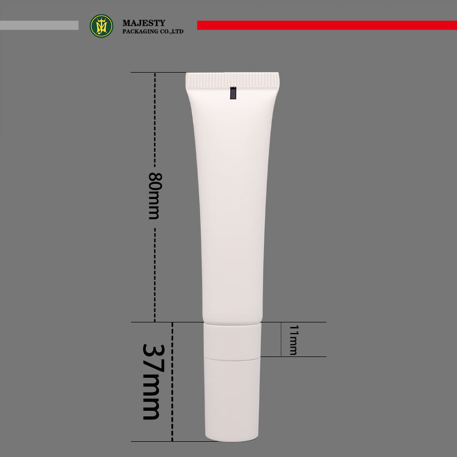 Tube de crème pour les yeux, Tube de brillant à lèvres à compression douce, diamètre de 19mm, applicateur en alliage de Zinc, capacité de 10 à 30ml, bouchon à vis pouvant être rempli par le haut