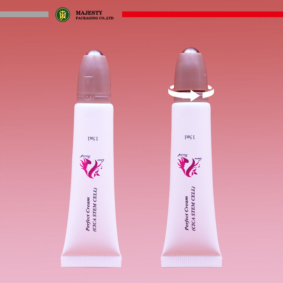 Emballage en tube vide, applicateur en rouleau, idéal pour le parfum, le rouge à lèvres, le baume à lèvres, la crème pour les yeux, l'emballage en tube en plastique, l'emballage cosmétique