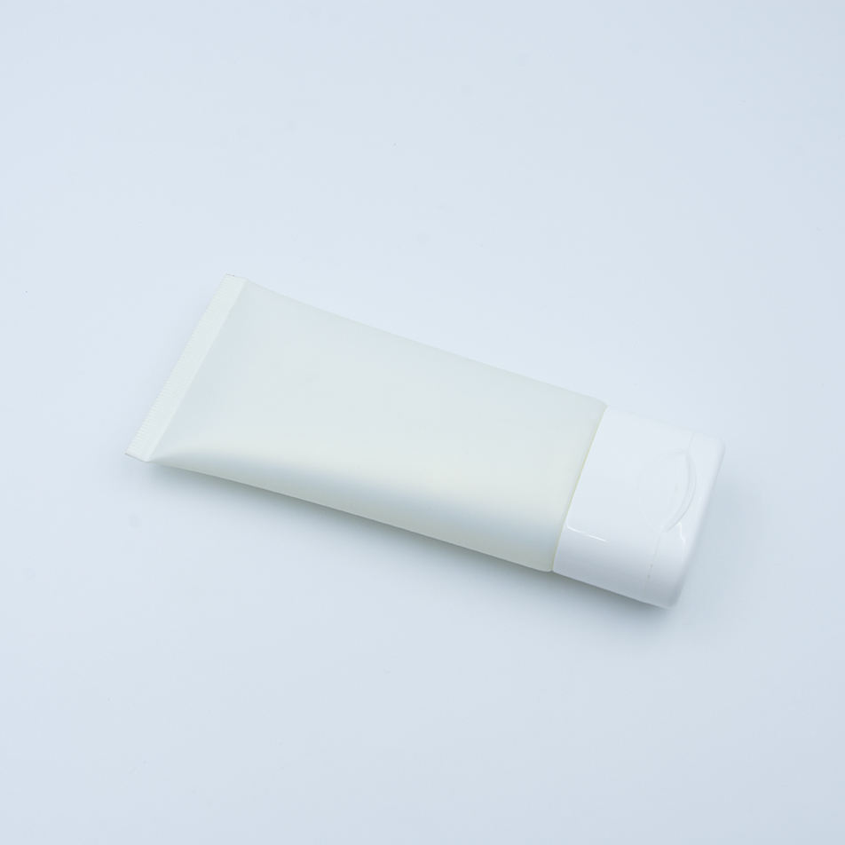 Tube en plastique blanc souple personnalisé pour cosmétiques, vide, couvercle rabattable pour crème pour les yeux, shampoing, crème pour les mains, protection solaire, 60ml, 100ml, 120ml