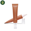 Tubes en plastique PETG transparents personnalisés de 10 à 30ml, avec couvercle anti-goutte à longue bouche, impression Offset pour Essence de crème cosmétique pour les yeux