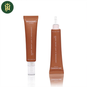 Applicateur pointu crème pour les yeux, Tube en plastique, emballage de produit pour les yeux, Tube vide, emballage en plastique pour soins de la peau, Tube rond de 10ml, 20ml, 30ml