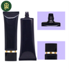 Tubes en plastique ovales personnalisés de 30ML à 120ML, emballage de tuyau cosmétique, crème d'isolation, protection solaire, nettoyant pour le visage, Extrusion de crème pour les mains