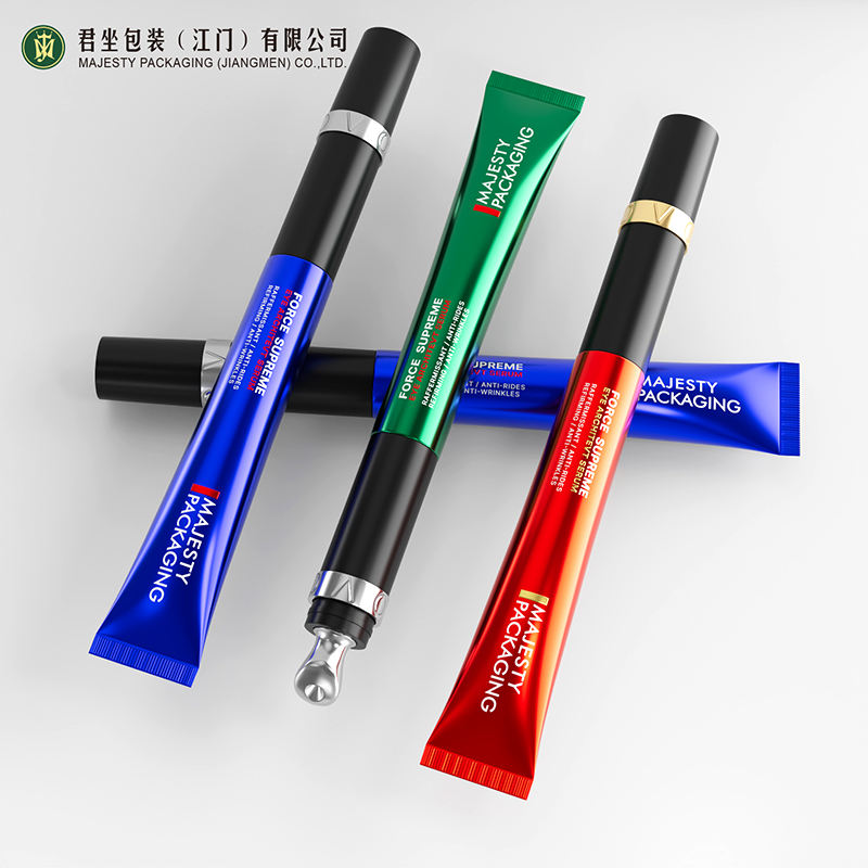 Tubes en plastique de Massage électrique haut de gamme, Logo personnalisé 15ml 20ml, crème pour les yeux en aluminium vide, alliage de Zinc, application métallique vibrante