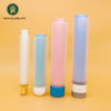 Tube cosmétique en plastique Transparent à Double chambre à compression douce, emballage Double pour soins de la peau, Tubes en plastique vides pour Lotion crème