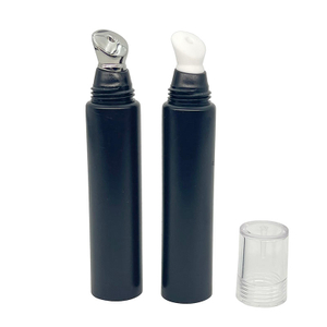 Tube en plastique d'usine personnalisé de 15 ml pour emballage cosmétique de mascara avec applicateur en alliage de zinc et tube de crème pour les yeux de massage en céramique