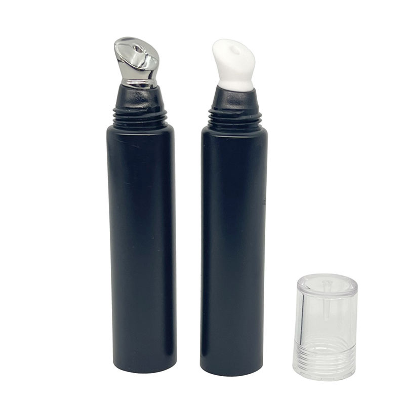Tube en plastique d'usine personnalisé de 15 ml pour emballage cosmétique de mascara avec applicateur en alliage de zinc et tube de crème pour les yeux de massage en céramique
