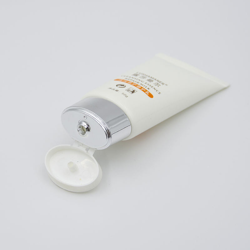 Tube cosmétique plat en plastique avec Logo personnalisé, Tube ovale pour soins de la peau, pour crème BB et crème solaire pour masques faciaux, emballage de cosmétiques