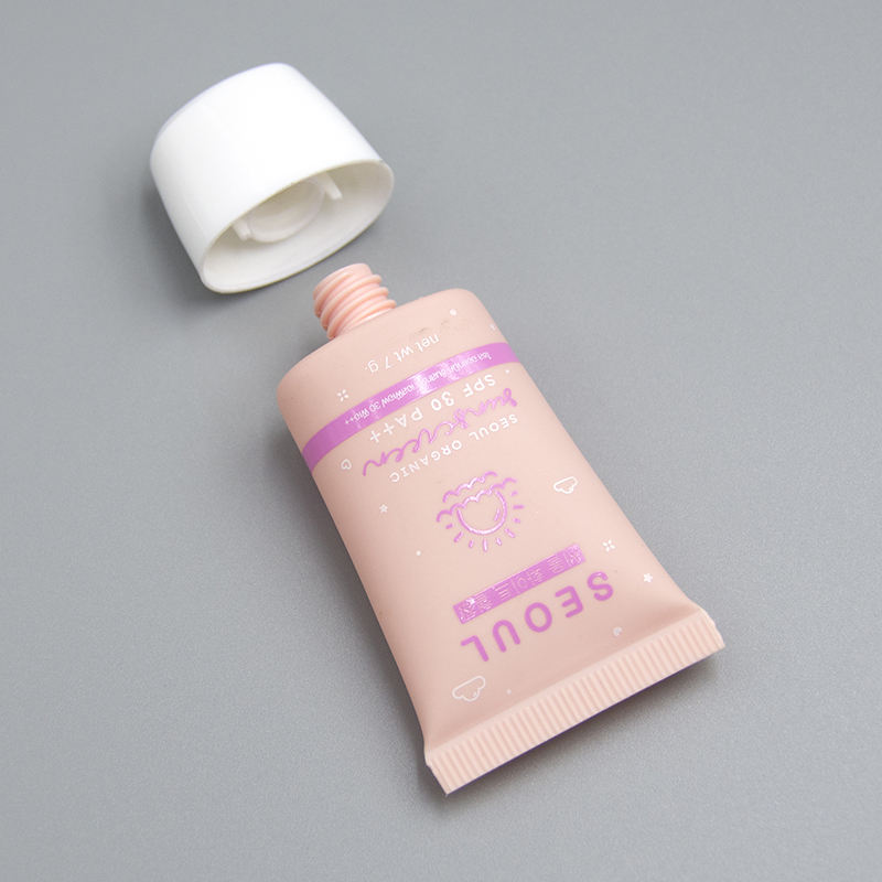 Tube en plastique vide cosmétique à presser avec Logo personnalisé, fond de teint doux pour les soins de la peau du visage, Mini Lotion de crème solaire