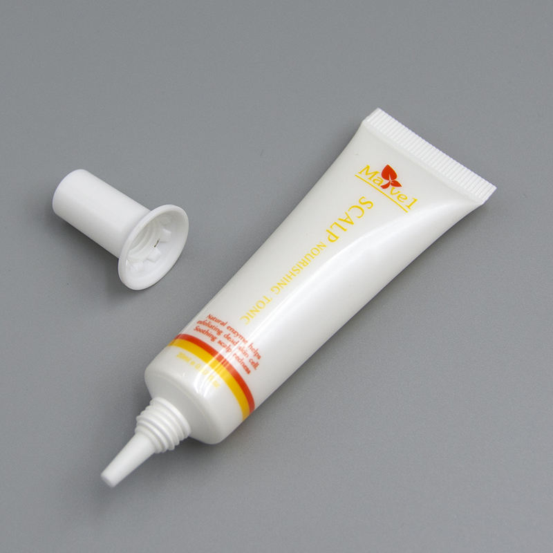Tube à buse longue à presser vide personnalisé, balle en plastique souple, crème hydratante pour les yeux, masque de protection solaire, Gel, Tube à presser vide personnalisé