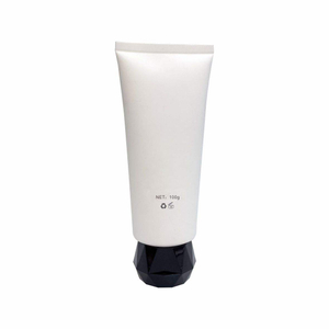 Tube cosmétique de crème d'emballage en plastique blanc fait sur commande PE comme tube d'emballage de masque facial matériel pour les soins de la peau pour la crème solaire de lotion