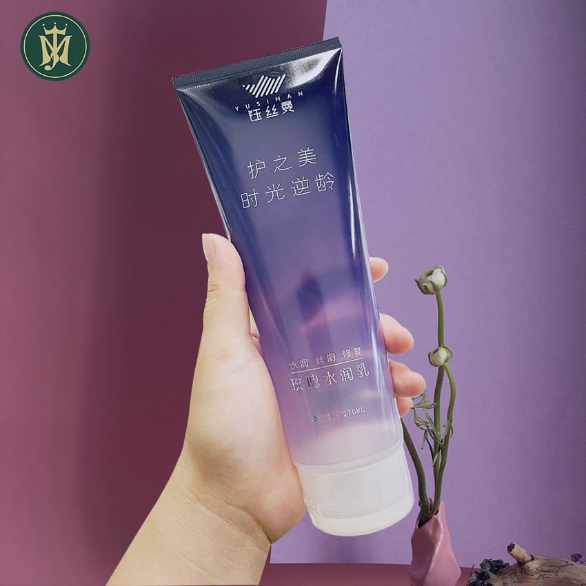 Tube d'emballage en plastique de luxe personnalisé, pour Lotion corporelle, revitalisant capillaire, Gel douche, crème de bain pour le visage et les masques, cosmétiques