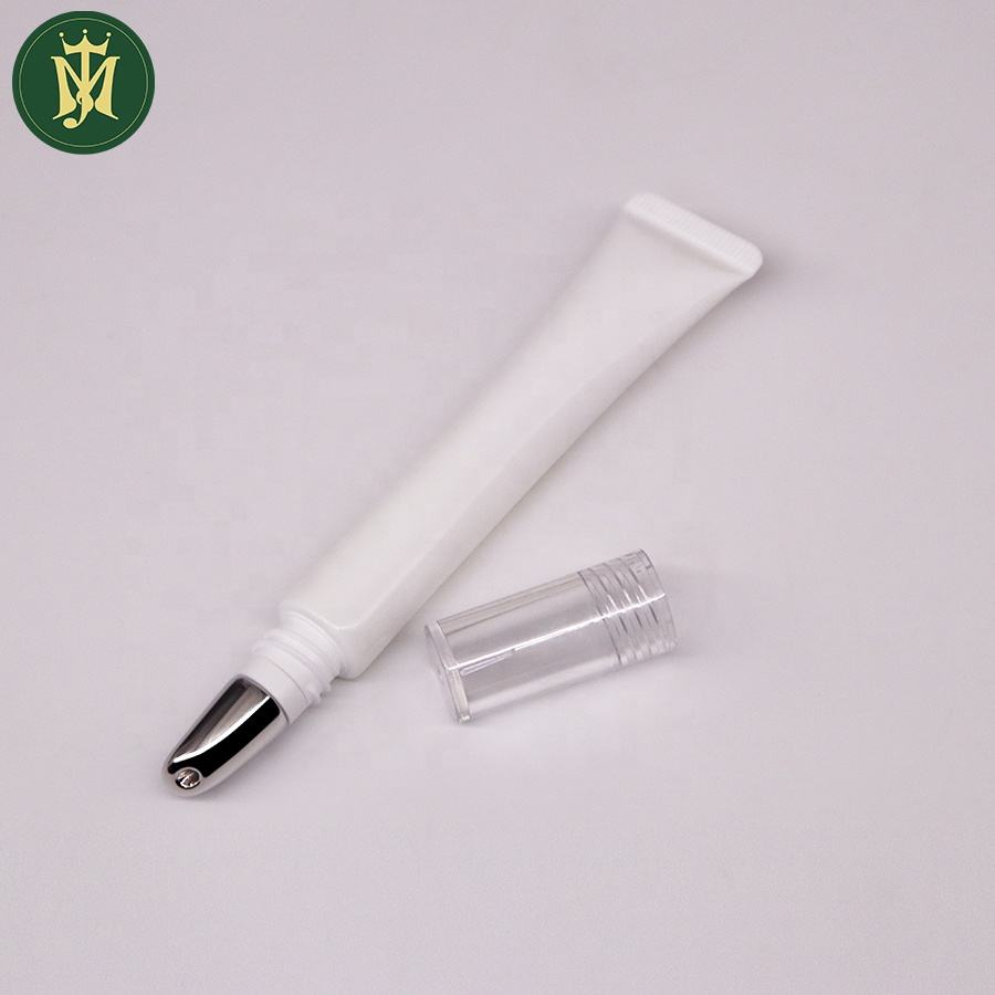 Embout métallique en alliage de Zinc de 10ml à 25ml, Tube cosmétique à presser pour les lèvres, Massage des yeux, emballage en plastique pour sérum de cils