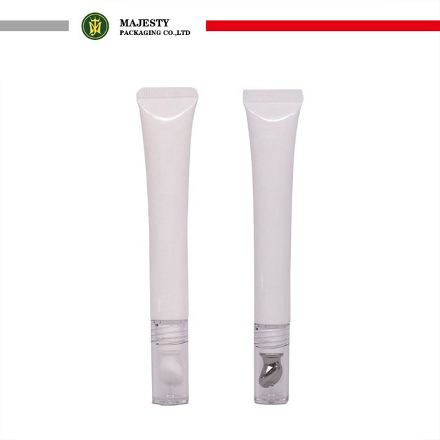 Tubes en plastique PE en alliage de zinc et céramique personnalisés, emballage de crème pour les yeux, sérigraphié, utilisation de lotion cosmétique, 10ml, 15ml, 20ml