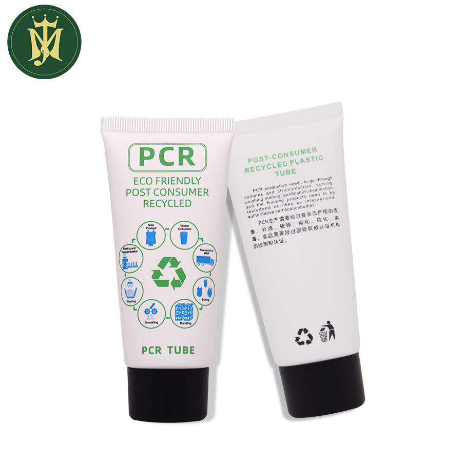 Tubes à presser vides dégradables avec logo personnalisé, emballage en plastique cosmétique écologique avec prix directs d'usine